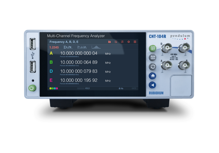 Pendulum CNT-104R-内置GNSS控制铷原子钟的频率计/时间间隔分析仪